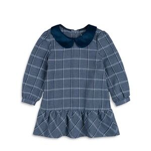 Miles the Label Kids Girls Plaid Ruffle Hem Dress Size 2Y